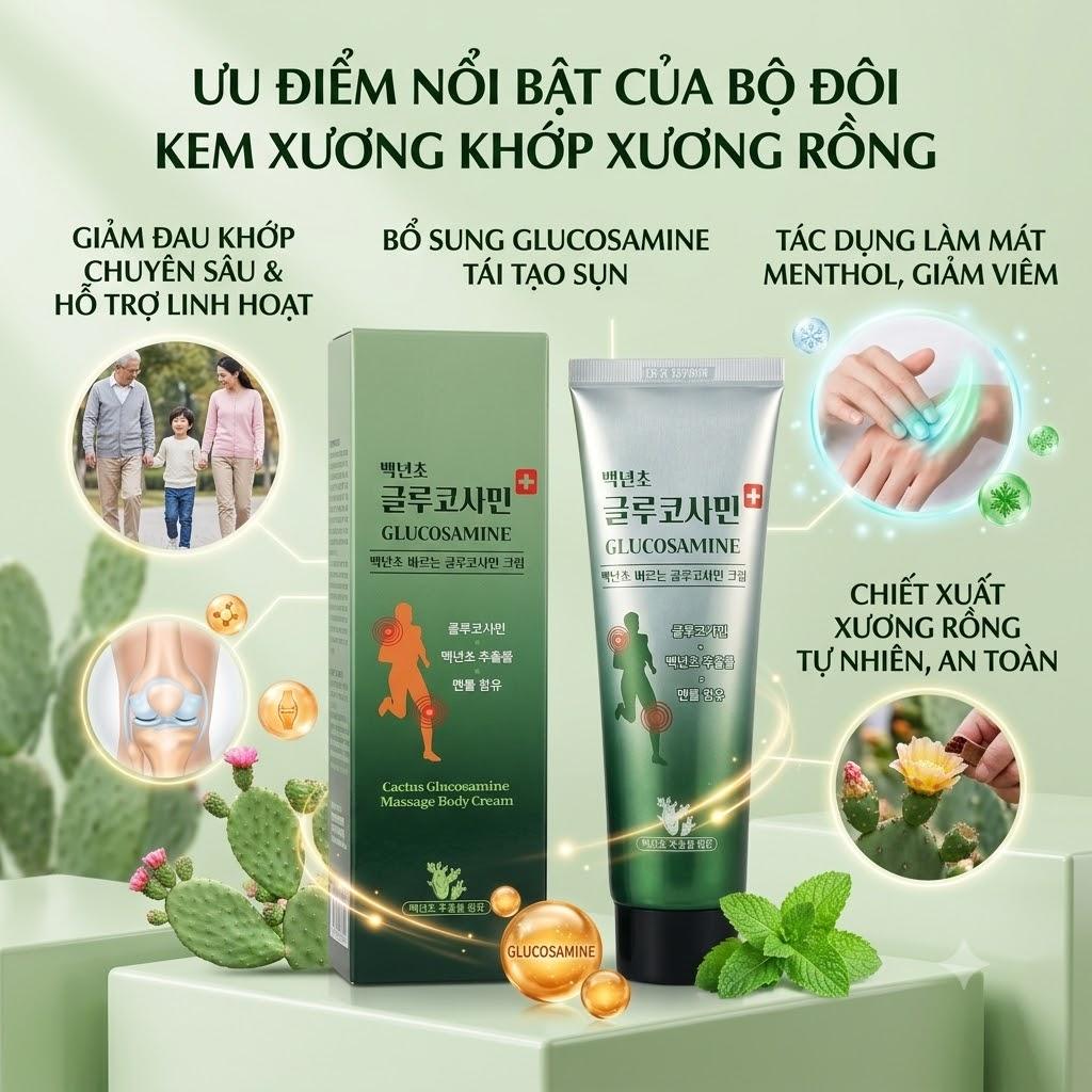 Dầu Lạnh Xoa Bóp Glucosamine Hàn Quốc Chính Hãng Dầu Lạnh Xoa Bóp Glucosamine Hàn Quốc Chính Hãng