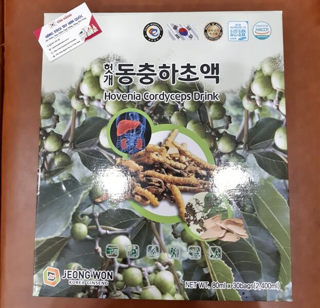 Bổ gan đông trùng Jeong Won Hovenia Cordyceps Drink Bổ gan đông trùng Jeong Won Hovenia Cordyceps Drink