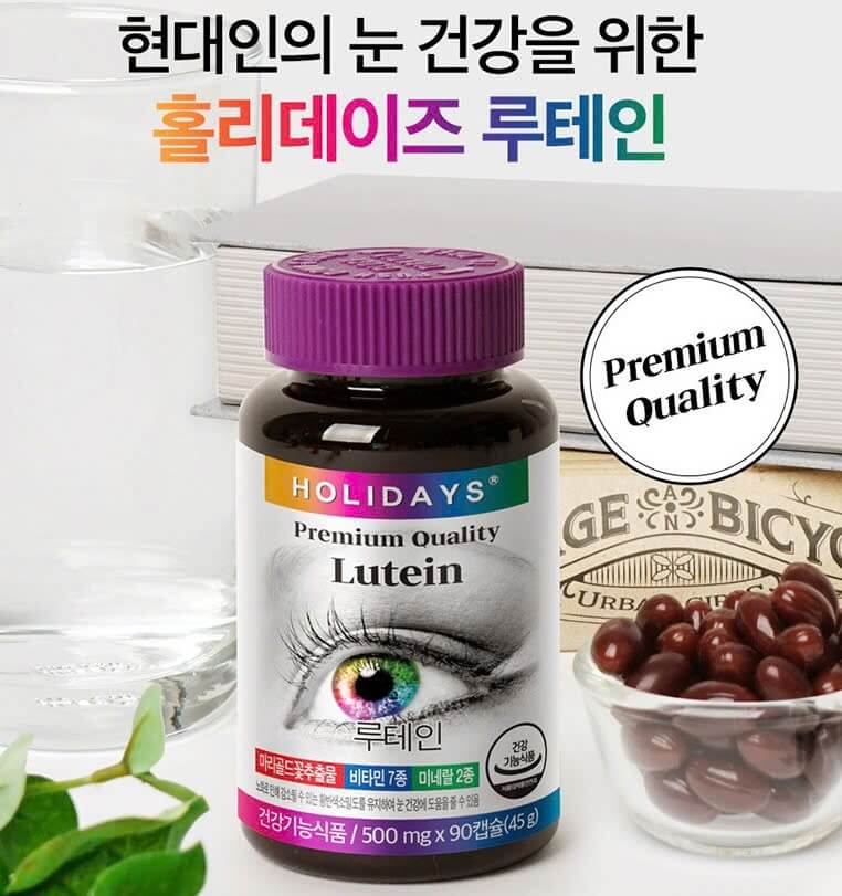 Bổ mắt Holidays Premium Quality Lutein 90 viên Bổ mắt Holidays Premium Quality Lutein 90 viên