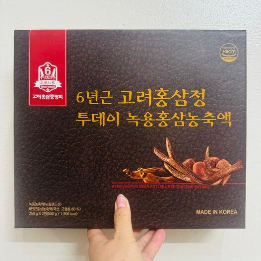 Cao hồng sâm nhung hươu Goryo Hàn Quốc hộp 2 lọ x 250 g Cao hồng sâm nhung hươu Goryo Hàn Quốc hộp 2 lọ x 250 g