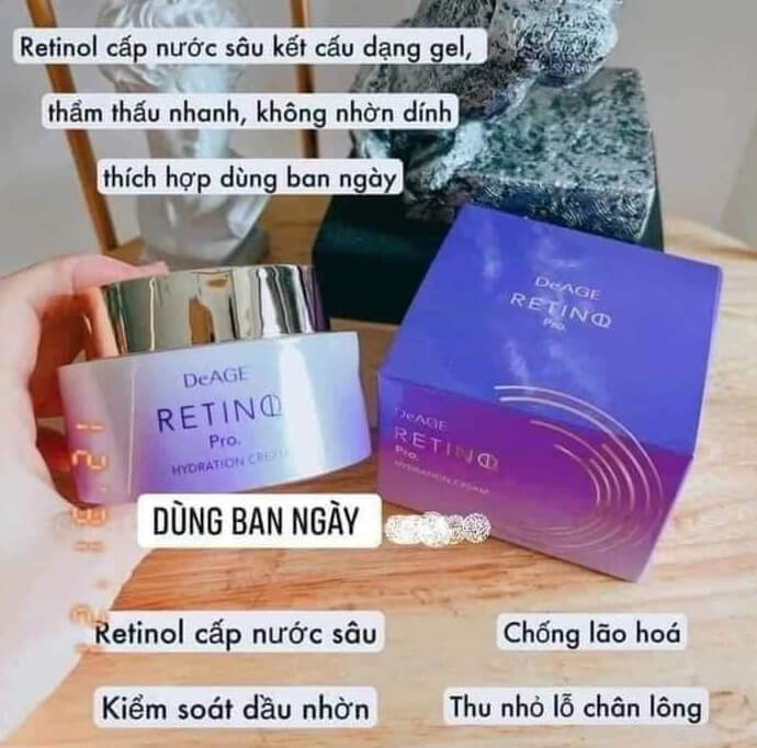 Kem dưỡng ẩm Deage Retinol Pro 50 ml Kem dưỡng ẩm Deage Retinol Pro 50 ml