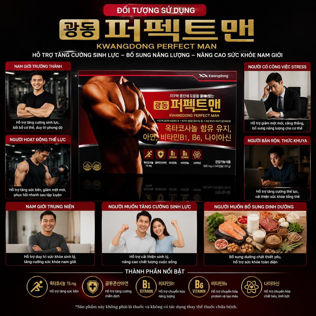 Bổ Thận Tráng Dương Kwangdong Hàn Quốc Bổ Thận Tráng Dương Kwangdong Hàn Quốc