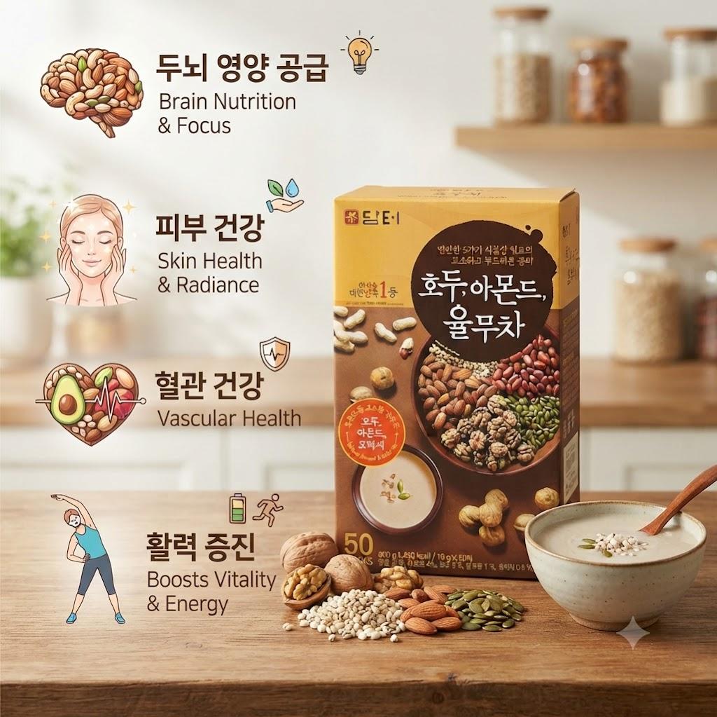 Bột ngũ cốc óc chó hạnh nhân Hàn Quốc Bột ngũ cốc óc chó hạnh nhân Hàn Quốc