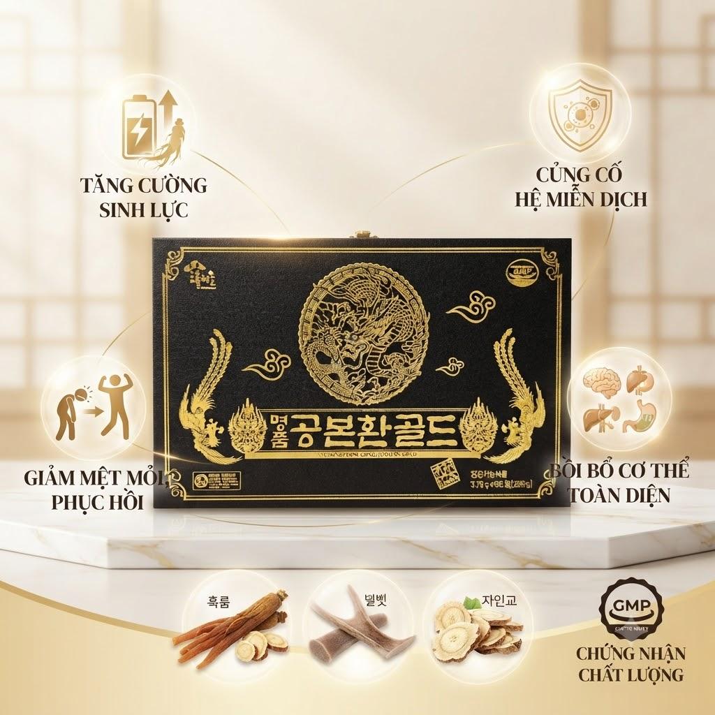 Đông trùng hạ thảo Myeongpoom Gongbonhwan Gold Đông trùng hạ thảo Myeongpoom Gongbonhwan Gold