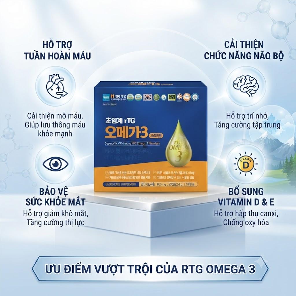 TPBVSK Supercritical Extracted rTG Omega 3 Premium Hàn Quốc TPBVSK Supercritical Extracted rTG Omega 3 Premium Hàn Quốc