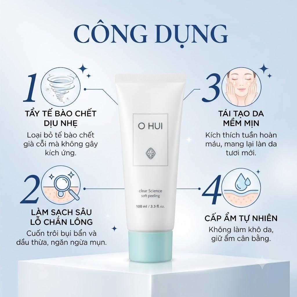 Tẩy tế bào chết O Hui Clear Science Soft Peeling Tẩy tế bào chết O Hui Clear Science Soft Peeling